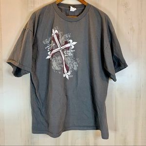 Kerusso Christian Hebrews 10:10 Shirt Gray 2XL